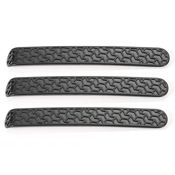 

Car Door Grab Handle Cover Front & Rear Door Black Handle Decoration Trim for Jeep Wrangler JK 2 Door 2007-2018(Black)