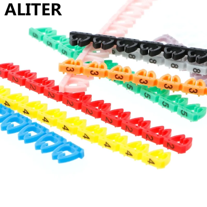 Цветной цифровой кабель ALITER 100 шт./компл. для сетевого кабеля RJ45 RJ11 RJ12 |