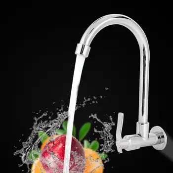 

G1/2in Household Kitchen Faucet Single Cold Water Tap Wall-Mounted Basin Water Faucets sink faucet (Without Hose)
