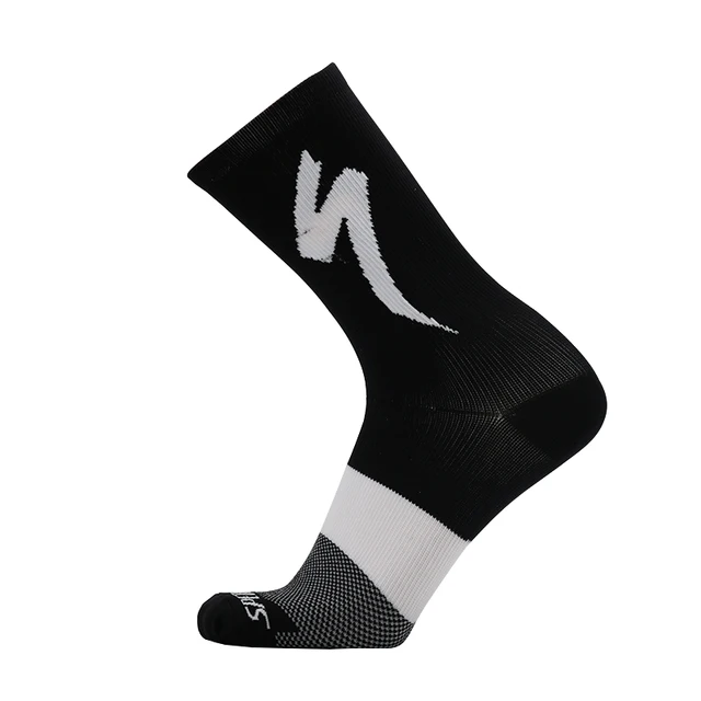 Men Women Cycling Socks Sport Socks Outdoor Riding Socks Run Climbing Camping Basketball Soccer Outdoor Running black