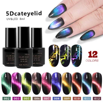 

Newly Nail Polish Cat Eye Gel Nail Polish Magnet Color Changing Glitter Gel Phantom Chameleon Nail Polish CLA88