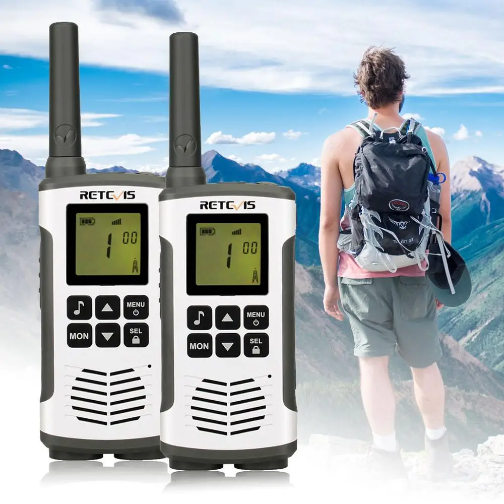 Tanie Retevis RT45 PMR radia Mini PMR Walkie Talkie 2 sztuk 0.5W PMR446 PMR 446 FRS dwukierunkowe Radio Camping turystyka podróży walkie talkie