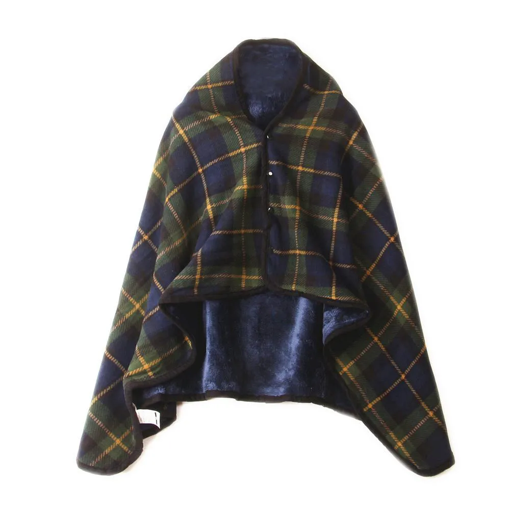 Для женщин, женская сумка с шаль Одеяло Doublelayer шотландская клетка Одеяло шарф Обёрточная бумага Шаль Зима обувь на теплом меху 135x80 см; Прямая поставка#1835 - Цвет: Зеленый