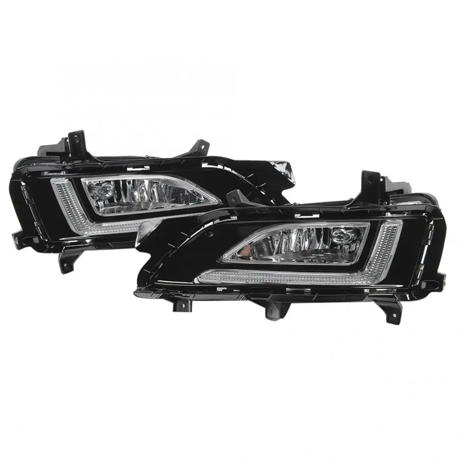 1 пара DC 12 В автомобиль DRL светодиодный дневные ходовые огни дальнего света противотуманная фара подходит для HYUNDAI Tucson
