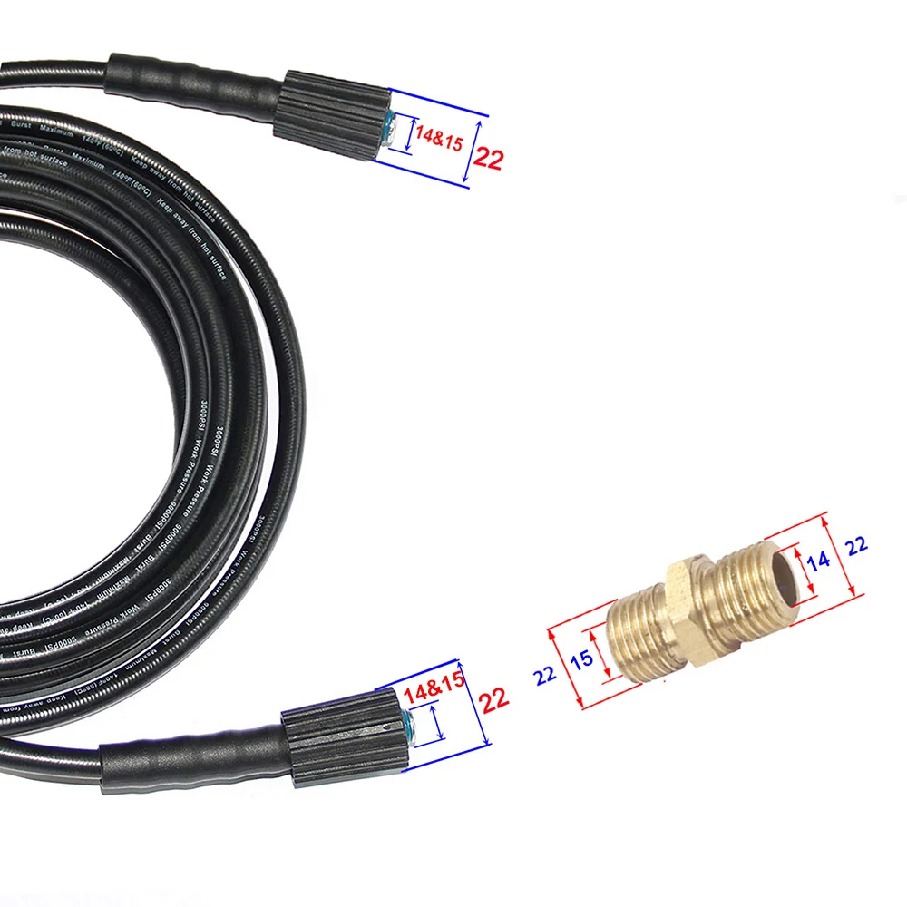 5 м 7 м 10 м M22-14/15 анти-крик с мойкой под давлением сменный шланг латунная резьба подходит для K2~ K7 Удлинительный шланг для чистки автомобиля