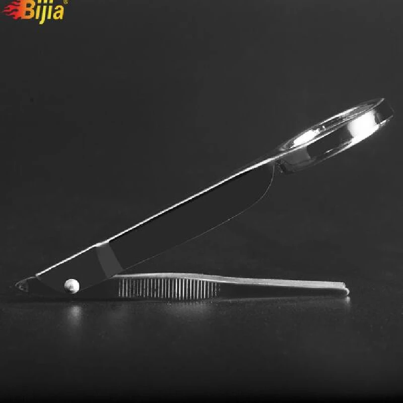 

Bijia 10 раз 10x25 мм Пинцет из нержавеющей стали многофункциональное портативное ручное увеличительное стекло для ремонта