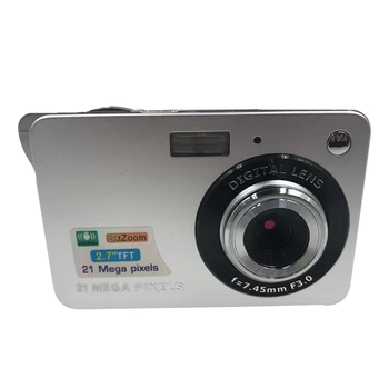 

2100MP Camping Mini Digital Camera Face Detection LCD Display USB Rechargeable Video Recording HD Gift Kids Adults Travel Selfie