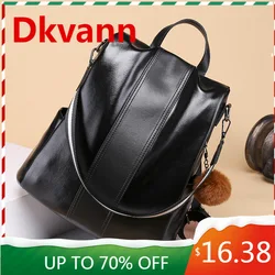 new style backpack girl one bag lady backpack backpack casual high-quality female bag lady leather bag bag girl  Backpack woman
