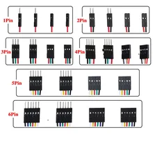 10 шт. DuPont 1/2 3/4/5/6-Pin Женский Мужской Женский Удлинительный кабель со штыревыми соединителями на обоих концах для подключения к провод кабель для Arduino UNO/50 см