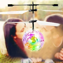 Светящийся летающий шар RC вертолет Электрический инфракрасный индукционный самолет пульт дистанционного управления мигающий светодиодный светильник игрушки для детей подарок