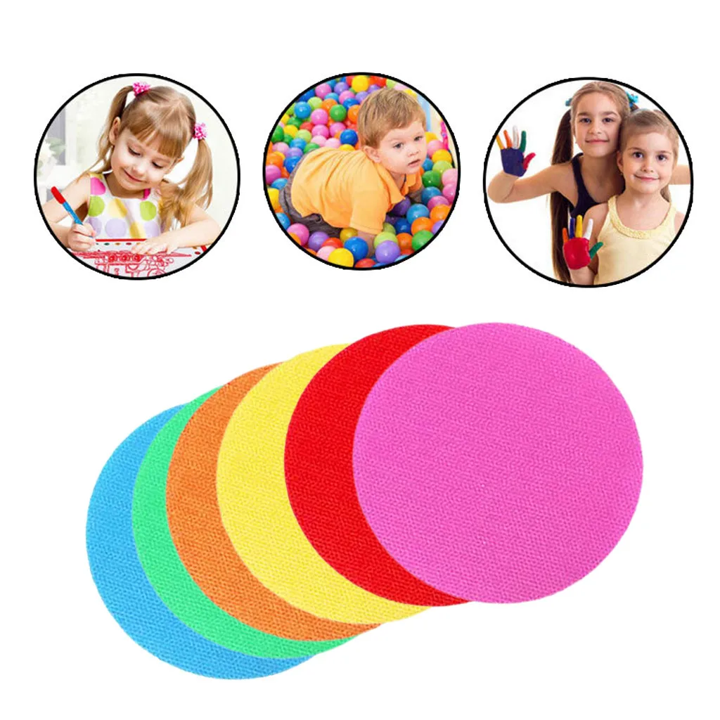 

Classroom Magic Mark Its Sitting Carpet Spots to Educate Pack of 40 Color marker round Carpet Stickers for baby room Decoration