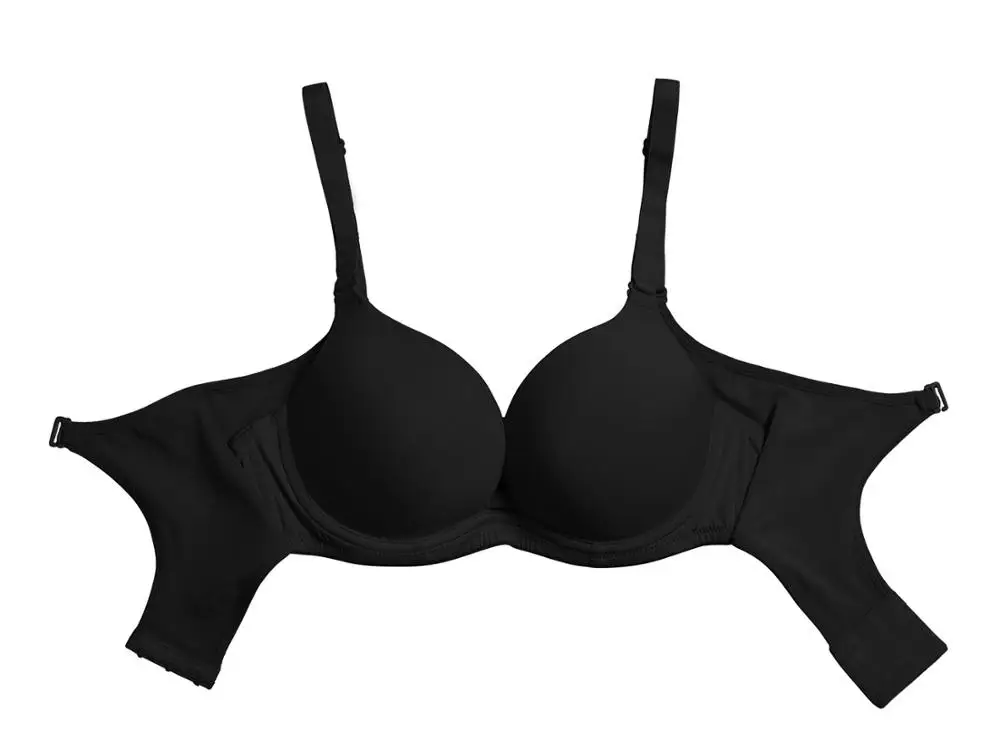 Yandw Womens Push Up Half Cup Bra With Front And Back Closure