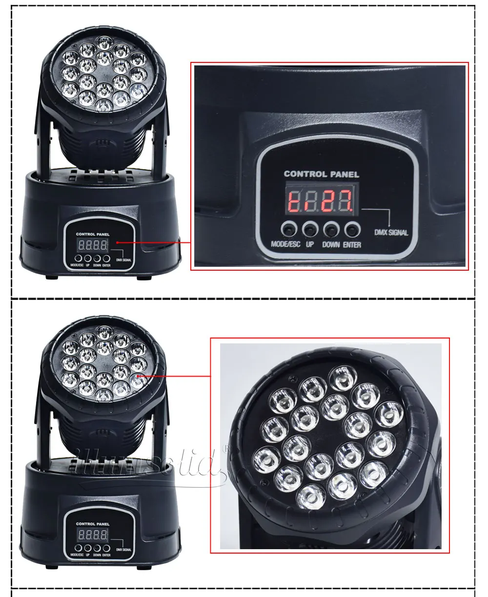 Wash-Light Moving-Head-Light RGB stage lighting equipment spot for school show Music evening 4pcs/lot