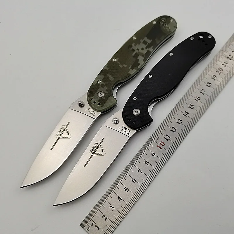 KESIWO RAT1 Тактический AUS 8 складной карманный нож G10 Ручка для выживания на открытом