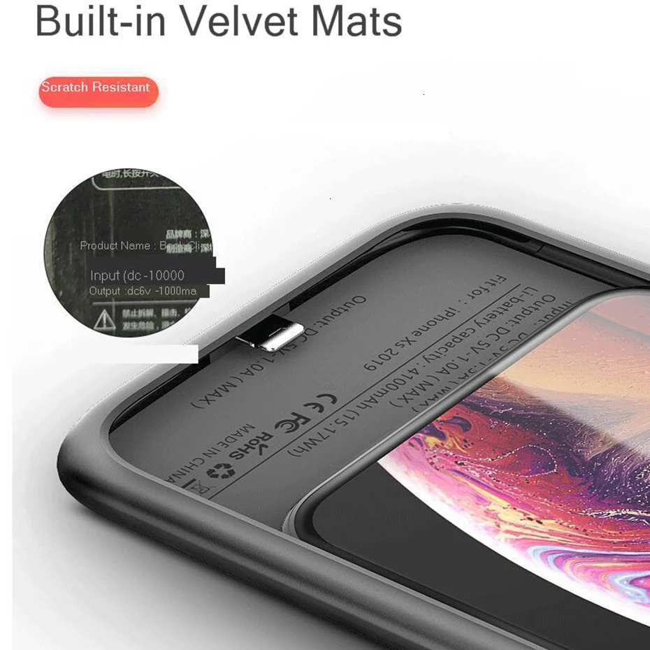 Для iPhone 11 Pro Max, чехол для зарядного устройства, 5000 мА/ч, Силиконовый противоударный чехол для зарядного устройства, для iPhone 11, внешний аккумулятор, чехол