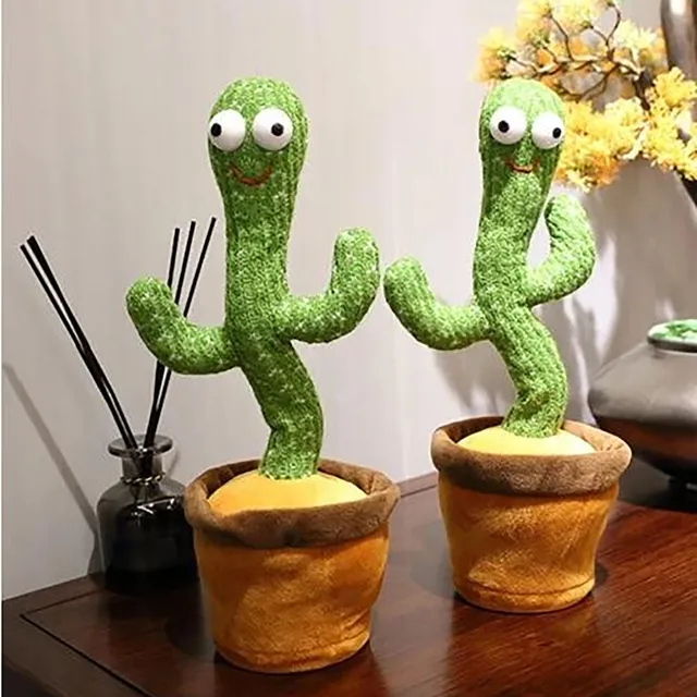 tanczacy kaktus Dancing Cactus Plush Toy Electronic with song cute Dance Succulent lovers cactus potted toy Early Education Toy 5