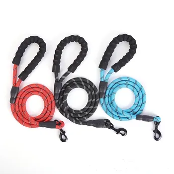 

Useful Flexible Dog Cat Traction Rope Polyester Dog Leash for Big Medium Dogs Pet Products Wholesale Economy