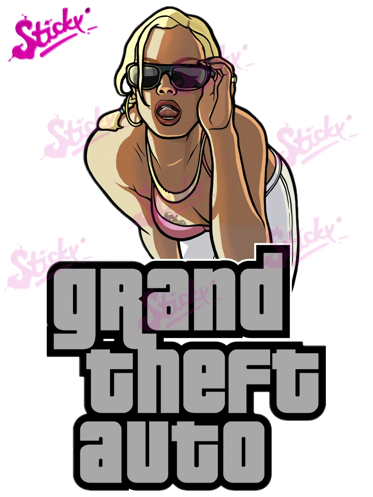 STICKY GTA Grand Theft Auto SAN ANDREAS Vinyl Car Stickers for Bmw E90 Passat B6 Automobile Car