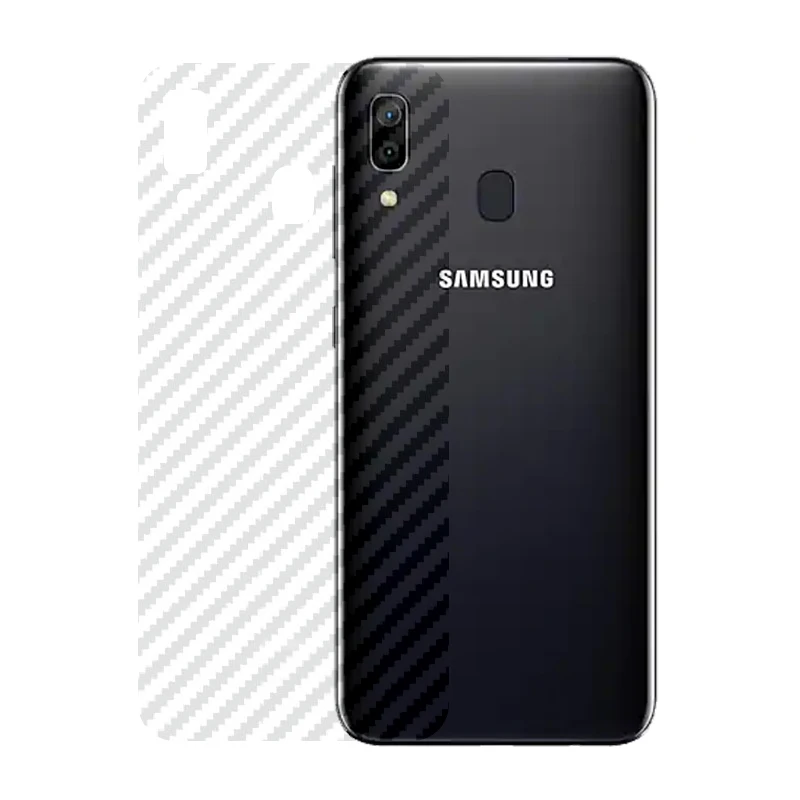 

2 Pcs/Lot Carbon Fiber Sticker for Samsung Galaxy A30/A20 6.4" Anti-Scratch Protective Back Film
