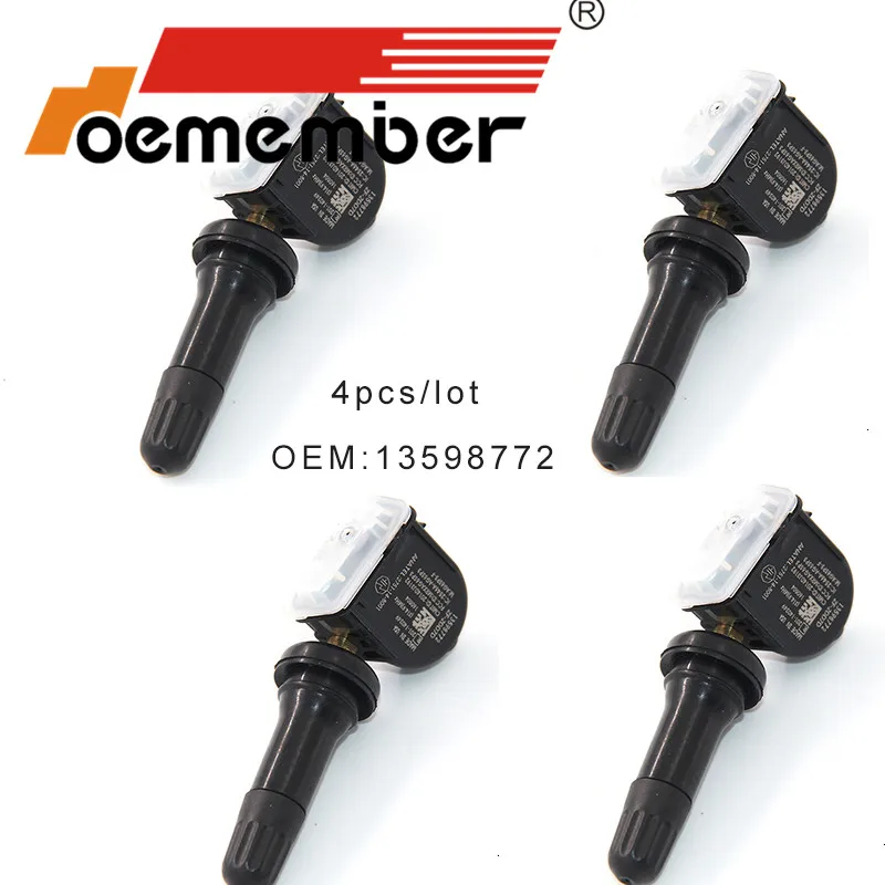OEMEMBER 4 шт. Автомобильный датчик давления в шинах 13598772 TPMS система мониторинга для