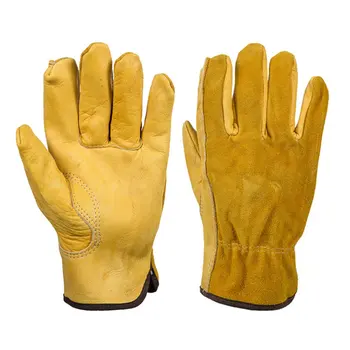 

Leather Horticultural Stab-resistant Dipped Wear-resistant Planting Flower Wear Palm Soft Lining Work Gloves