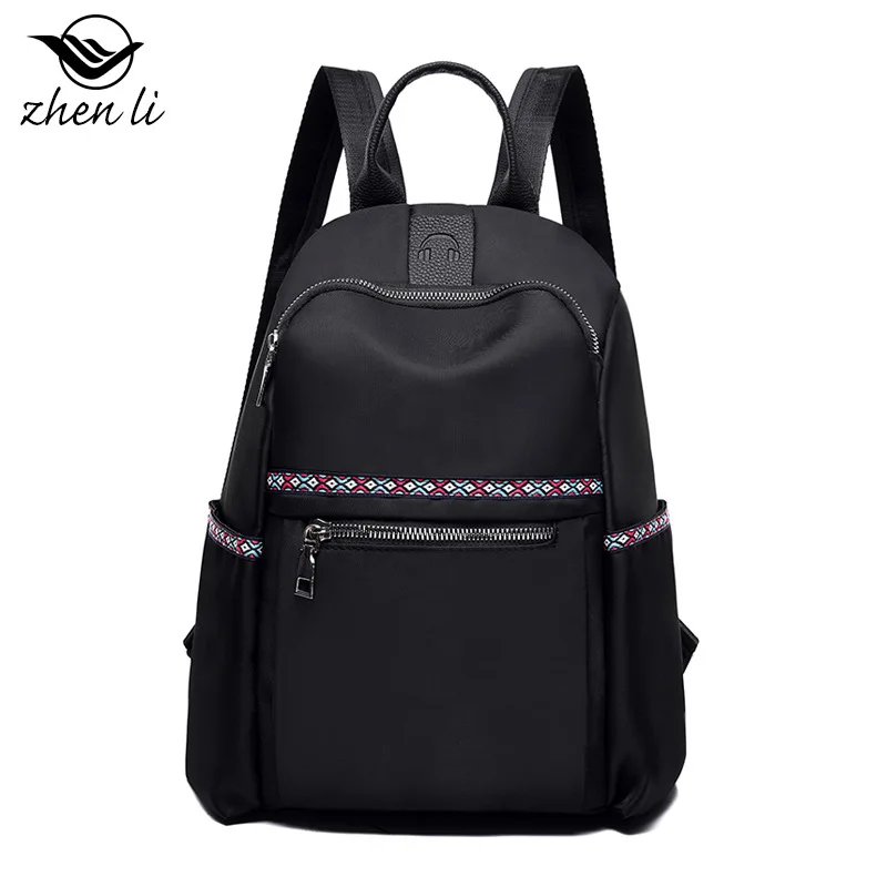 

Zhenli 2019 Cross Border Hot Selling Amazon WOMEN'S Bag Fashion Soft Surface Korean-style Solid Color Backpack Trend Bag