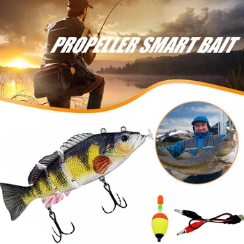 GRAB FAST ❤️ Automatic Swimming Bait Sinking Wobblers Fishing Lures Jointed Electronic Fish Propeller Hard Artificial Bait For Fishing Tackle - discount item 50% OFF Sports & Entertainment