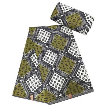 

Ankara java wax Fashion fabrics 10% cotton 6yards high quality flower design African Java print wax fabric for Women dress!AT13