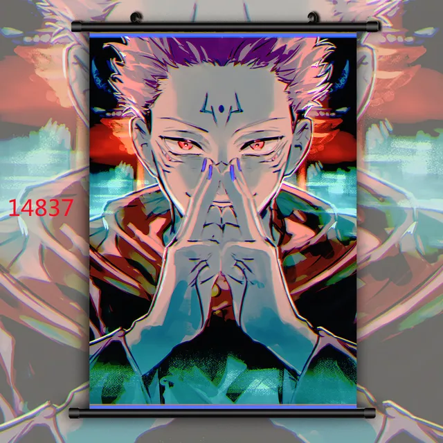 Calendário de ano novo 2022 cartaz do anime arte cartaz jujutsu  kaisen/tóquio vingadores/demon slayer/parede arte pintura decoração da casa  lona - AliExpress