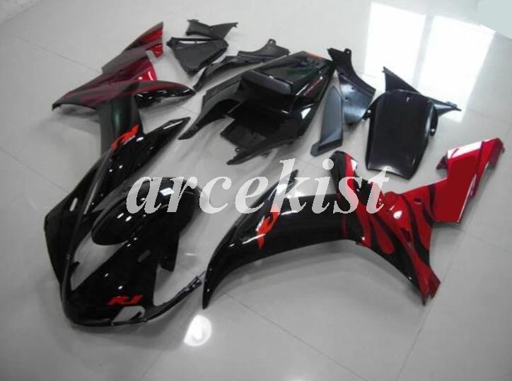 4 подарка ABS мотоцикл велосипед обтекатель набор подходит для Yamaha Yzf R1 2002 2003 YZF1000 R1 02 03 Полный обтекатели наборы холодный красный белый