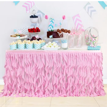 

Tulle Table Skirt for Wedding Decoration Baby Shower Birthday Banquet Party Table Skirting Tableware Cloth Table Skirt Decor