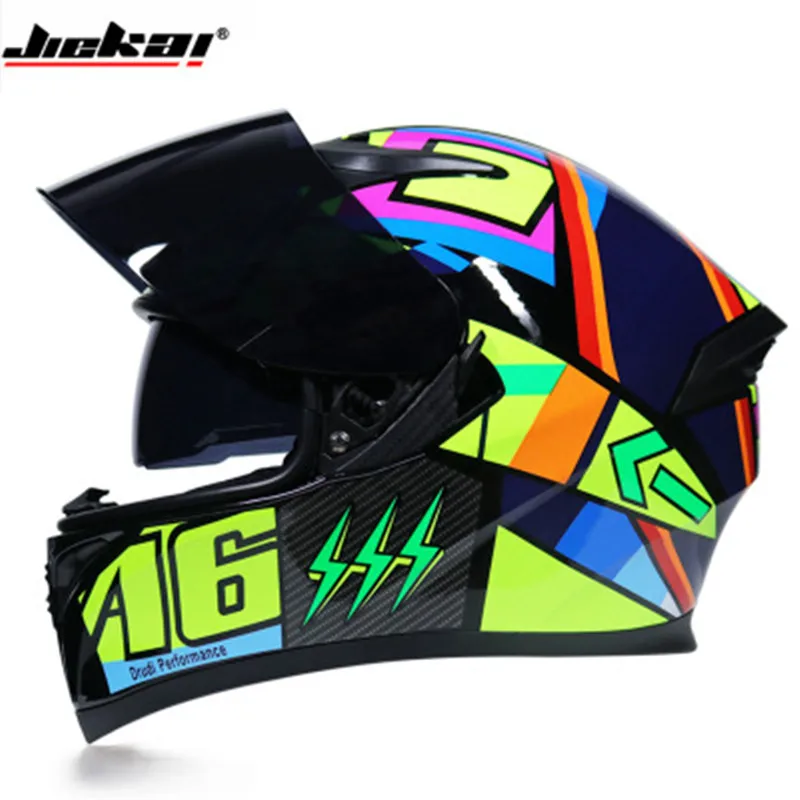 Capacete, Мото шлем Jiekai 316 двойной объектив полный шлем для лица мото rcycle шлем для бега по пересеченной местности шлем для мотокросса