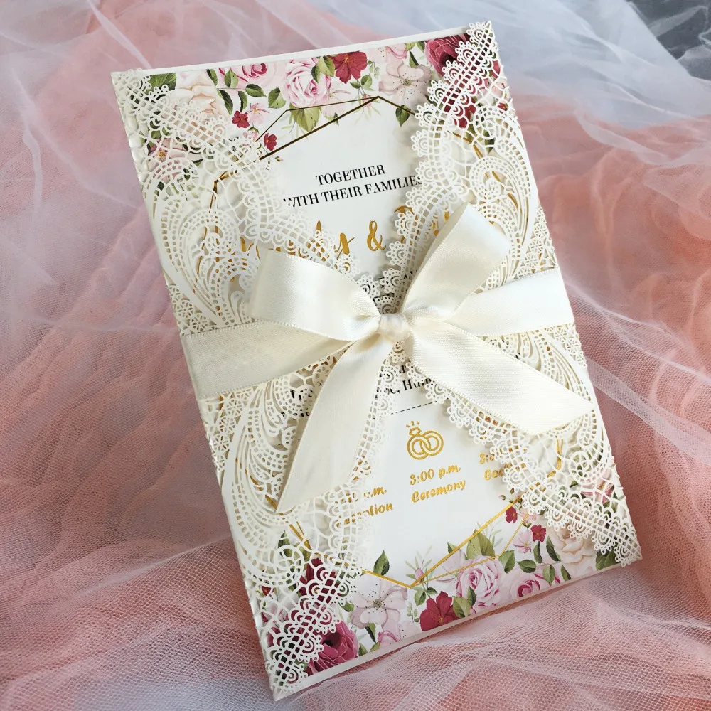 Gold Foil Wedding Invitation