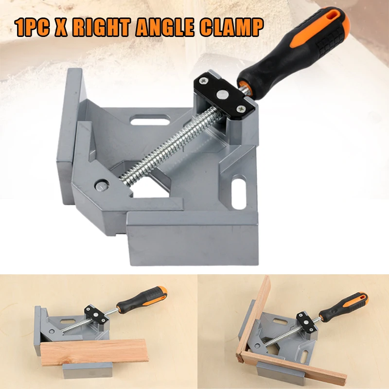 

90 Degree Corner Clamp Right Angle Clip Anti-slip TPR Handle Carpenter Clip Clamps For Wood Metal Welding