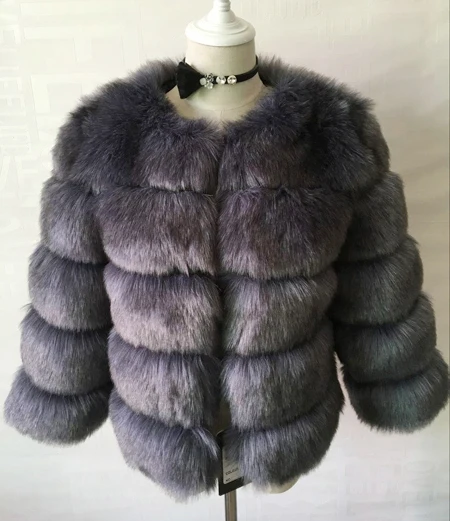 S-3XL норковые женские пальто зимняя верхняя мода розовая шуба из искусственного меха элегантная Толстая Теплая Верхняя одежда куртка из искусственного меха Chaquetas Mujer - Цвет: Dark grey