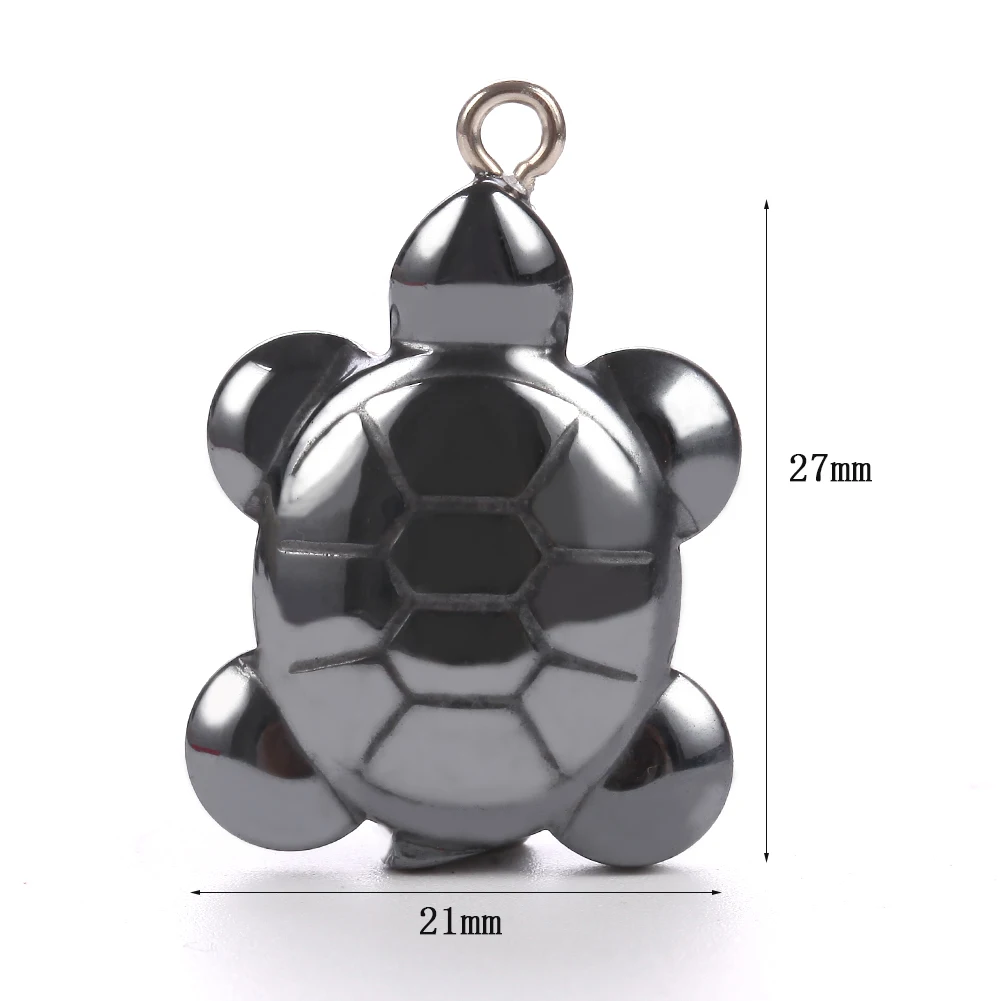Elegant Black Hematite Stone Animal Charms Pendant