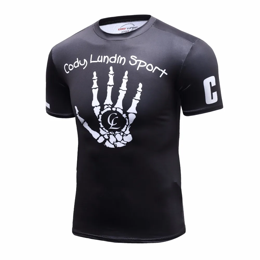  Men's Compression T-Shirt 3D Printed Compression Body Building Shirt for Men Short Sleeve Summer Sl