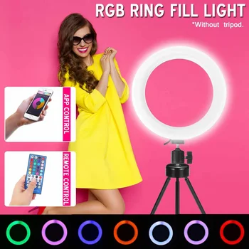 

160 LEDs USB Charge Selfie Portable Flash RGB LED Phone Photography Ring Light Enhancing Photography For Smartphone 2020 New