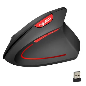

Ouhaobin Wireless Mouse 2.4GHz Game Ergonomic Design Vertical Mouse 2400DPI USB Receiver FOR Win 7/Win8With USB Charging Cable