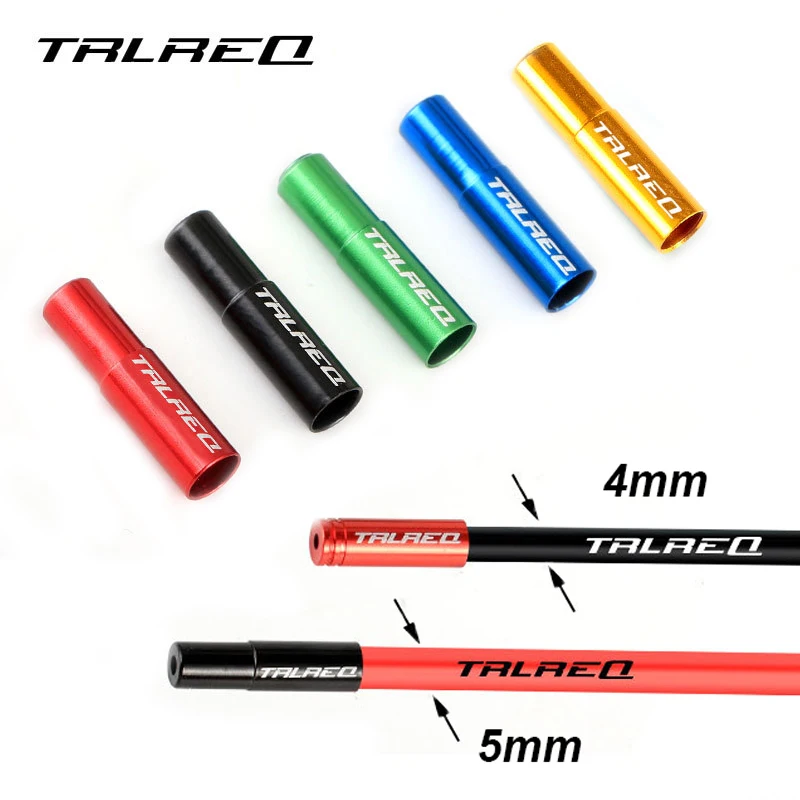 

10pcs/lot Bicycle Cable Cap Aluminum Alloy 4mm 5mm MTB Mountain Road Bike Shift Brake Cable Ends Line Cap Wire Tube plugs