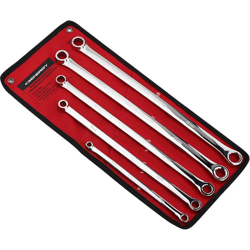 

8-19 MM High strength aviation wrench Professional Wrench Double-headed Plum Wrench Auto Repair Spanner Ratcheting Wrench