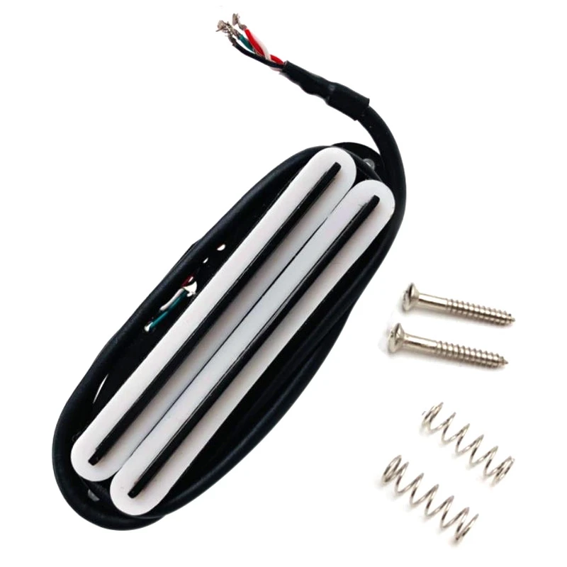 Hot Rail Pickups Double Track 11K Alnico5 Guitar Pickup Fit Fender Strat Squier Tele Electric White | Спорт и развлечения