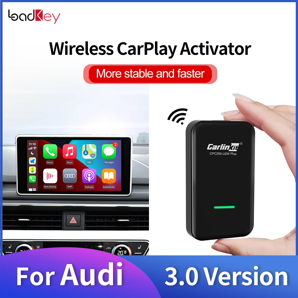 Loadkey & Carlinkit 3.0 Carplay Wireless Adapter For Audi A1 A3 8p 8v