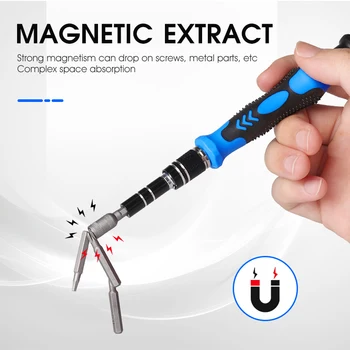 KALAIDUN 135/115 In 1 Magnetic Screwdriver Set Precision Torx Hexagon Phillips Slotted Screw Bits Kit For Phone Repair Hand Tool 3