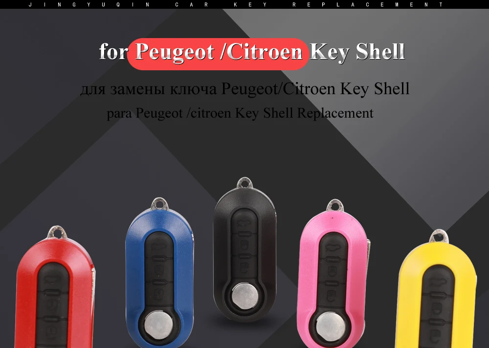 Keyforkess 3 Pulsanti del Telecomando Flip Pieghevole Chiave Shell Fob per Citroen Jumper Fit Peugeot Boxer 2008-2015 Caso di Sostituzione - He1b55fdaa7454f69a3ec35eb7773f9b2O