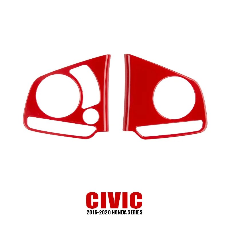 

for 16-21 Honda 10 Generation Civic Steering Sequins Decorative Cover Button Stickers High and Low Button Cover Modification