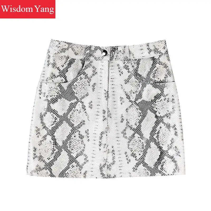 Herfst Schapenvacht Lederen Korte Rok Vrouwen Hoge Taille Mini Aline Rokken Wit Slangenleer Party Office Koreaanse Kleding Herfst Schapenvacht Lederen Korte Rok Vrouwen Hoge Taille Mini Aline Rokken Wit Slangenleer Party Office Koreaanse Kleding