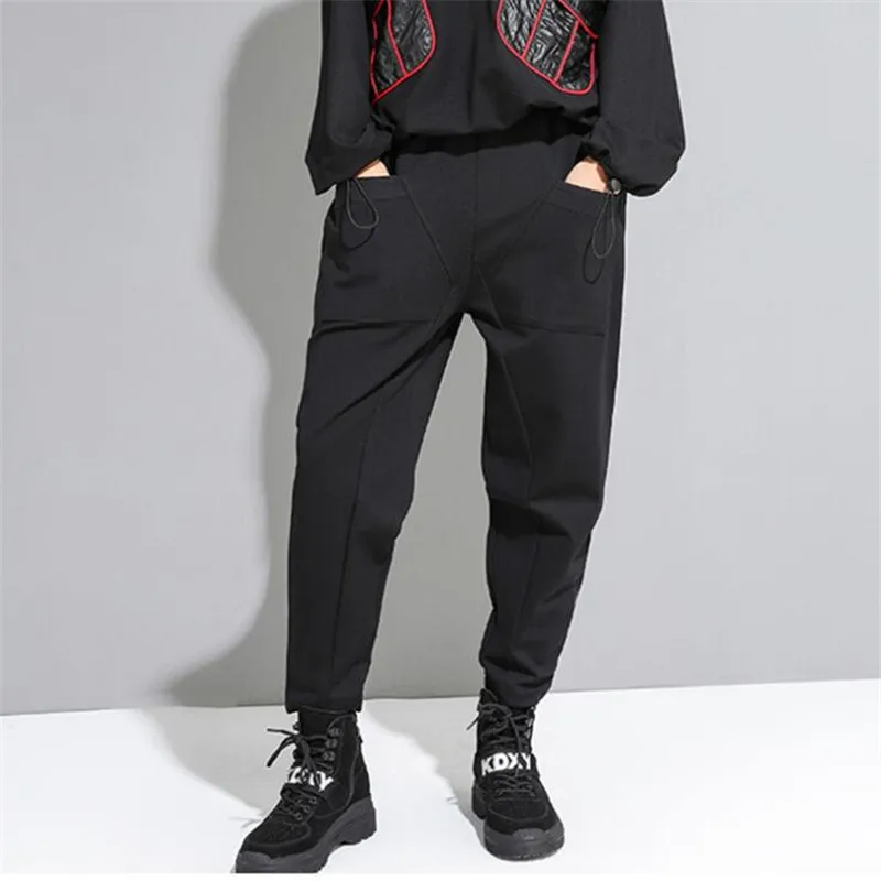 

High quality sweatpants Autumn New Women Harem Pants Women High Waisted Black Pants Trousers Ladies Elegant Pants Pantalones