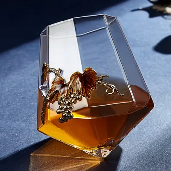 

Enamel Color Whiskey Red Wine Glass Foreign Wine Glass Beer Glass Creative Personality Wine Glass Home whiskey glass lot