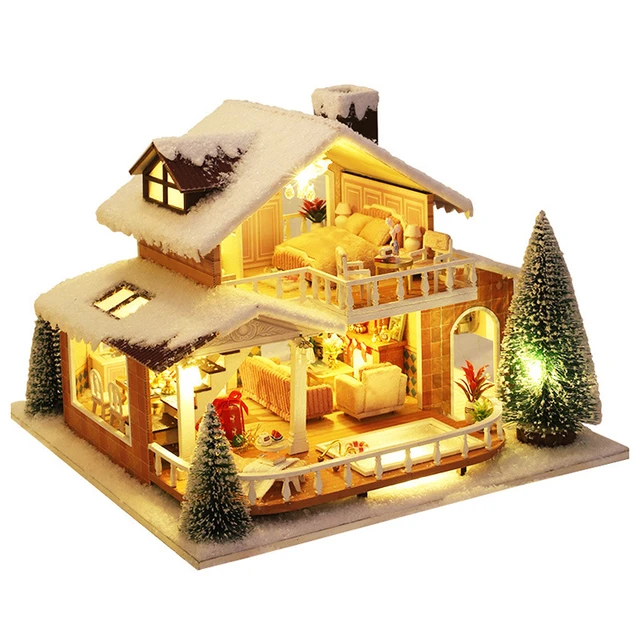 5PCS/set Miniature Christmas Ornaments DIY Simulation Doll House Door Court  Model Decoration Accessories - AliExpress